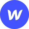 webflow logo blue